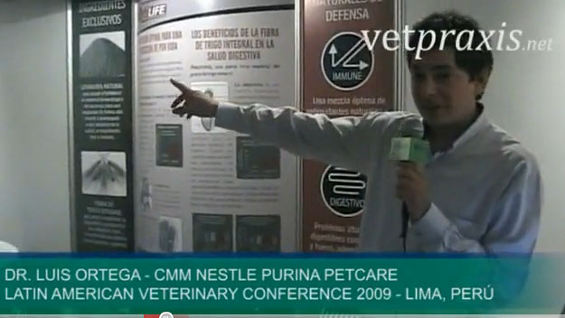 Dr. Luis Ortega – Nestle Purina PetCare. Latin American Veterinary Conference 2009. Lima, Perú.