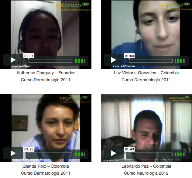 Videos Testimoniales. Conoce la experiencia de participar en los cursos de VetPraxis.